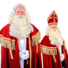 Sinterklaas Baard + Pruik TV Buffelhaar Op Tule Type JW 105 -Jan Monnikendam Verkoop wconn 403950