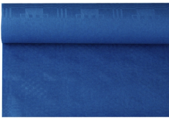 Tafelkleed Papier Damastprint Donker Blauw 8m ALLEEN AFHALEN