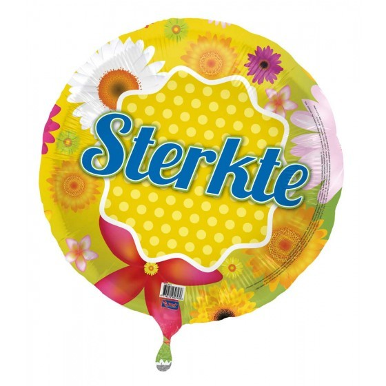 Folieballon Sterkte 45cm 3 Folieballon Sterkte 45cm