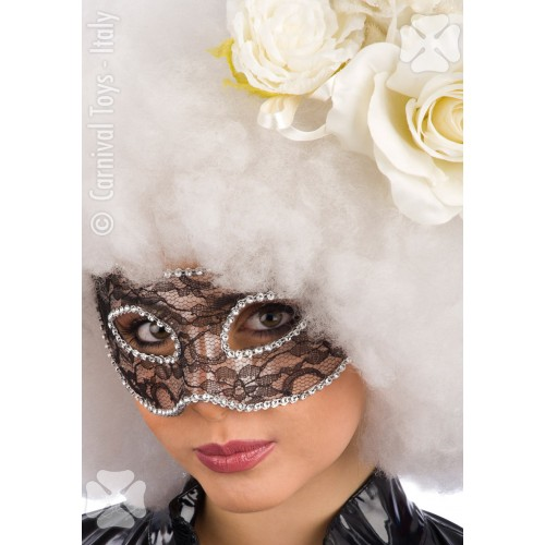 Oogmasker Kant Met Strass 3 Oogmasker Kant Met Strass