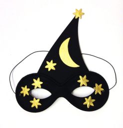 Oogmasker Heks Met Hoedje