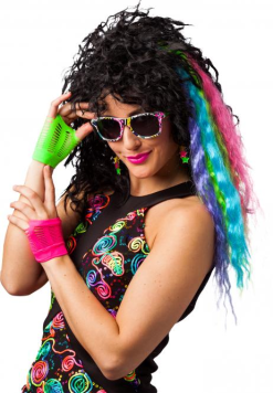 80ties Set Met Haarstuk