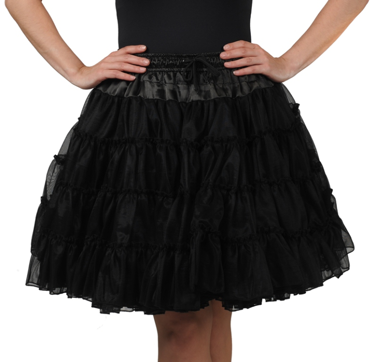 Petticoat Luxe 3- Laags Zwart 3 Petticoat Luxe 3- Laags Zwart