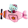 Folieballon Hello Kitty In Vliegtuig 65cm -Jan Monnikendam Verkoop wconn 404800