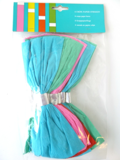 6 Strikken Crepepapier