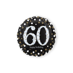 Folieballon Sparkling 60 Jaar Gold 46cm