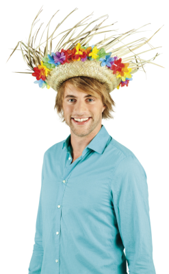 Hawaii Hoed Sammy Met Bloemenrand