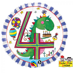Folieballon Rachel Ellen 4 Jongen 46cm