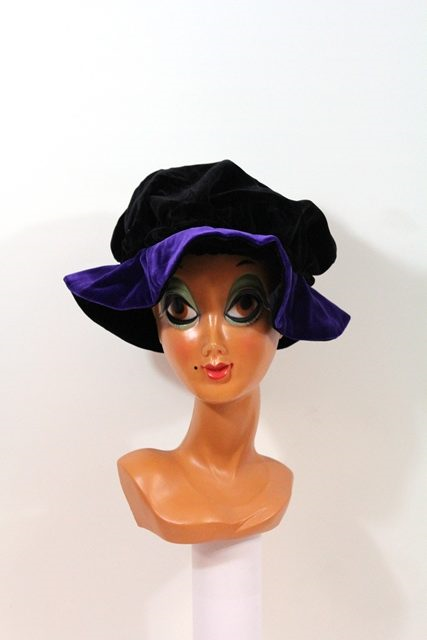 Baret Piet Klassiek Zwart/paars 3 Baret Piet Klassiek Zwart/paars