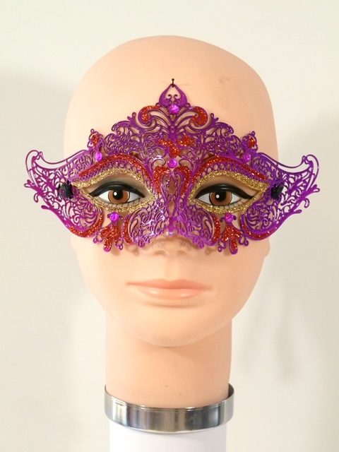 Oogmasker Metaal Roze 3 Oogmasker Metaal Roze