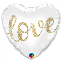 Folieballon Hart Love 46cm