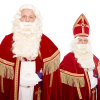 Sinterklaas Baard + Pruik Kanekalon Met Vaste Snor Type P -Jan Monnikendam Verkoop wconn 406445