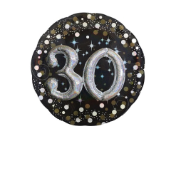 Folieballon Sparkling 30 Jaar 3d