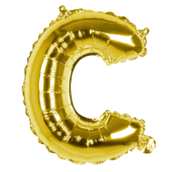 Folieballon C Goud 36cm