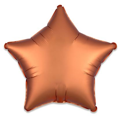 Folieballon Ster Satin Amber 48cm 3 Folieballon Ster Satin Amber 48cm