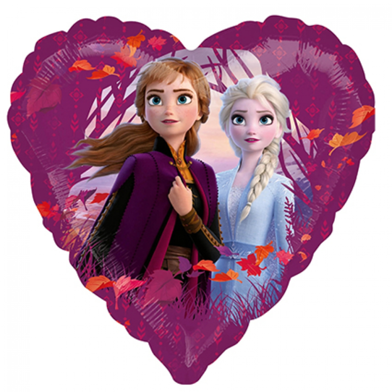 Folieballon Frozen 2 Helium Hart 43cm 3 Folieballon Frozen 2 Helium Hart 43cm