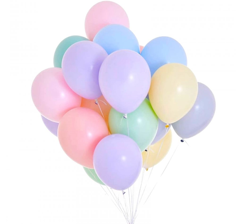 Heliumballon Pastel Kleuren 30cm Per Stuk 3 Heliumballon Pastel Kleuren 30cm Per Stuk