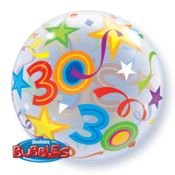 Bubbles Ballon 30 Jaar 56 Cm