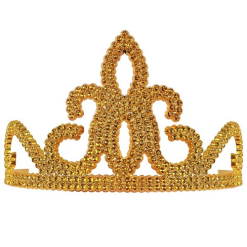 Tiara Goud Plastic