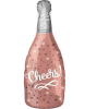 Folieballon Cheers Rosé Bottle 66cm -Jan Monnikendam Verkoop wconn 407157