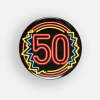 Button 50 Jaar Neon 1 Button 50 Jaar Neon -Jan Monnikendam Verkoop wconn 407267