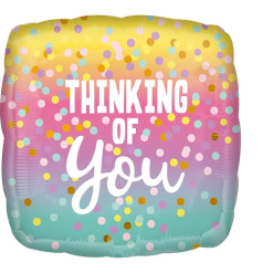 Folieballon Thinking Of You 43cm