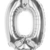 Folieballon Cijfer 0 Zilver 36cm -Jan Monnikendam Verkoop wconn 407645