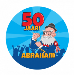 Onderzetters Abraham Cartoon 6 Stuks