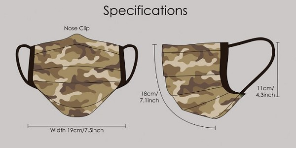 Mondkapje Militair Desert-strike 3 Mondkapje Militair Desert-strike