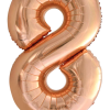 Folieballon Cijfer 8 Rosé Goud 86cm -Jan Monnikendam Verkoop wconn 407914