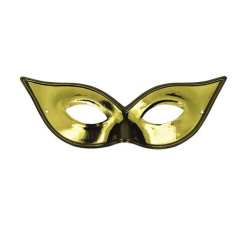 Oogmasker Vogelmodel Metallic Goud