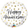 Folieballon Happy Anniversary Dots 2 Folieballon Happy Anniversary Dots -Jan Monnikendam Verkoop wconn 408103