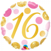 Folieballon Pink En Gold Dots 16 Jaar 46cm -Jan Monnikendam Verkoop wconn 408117 768x768 1