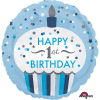 Folieballon 1st Birthday Cupcake Boy 2 Folieballon 1st Birthday Cupcake Boy -Jan Monnikendam Verkoop wconn 408135