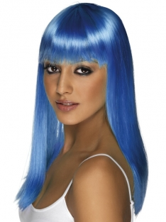 Glamourama Pruik Blauw 3 Glamourama Pruik Blauw