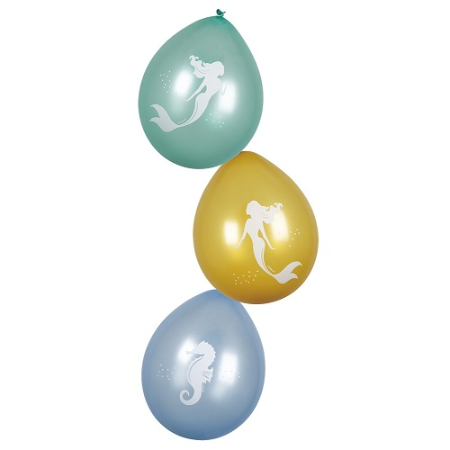 Ballonnen Zeemeermin 6st 3 Ballonnen Zeemeermin 6st