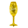 Folieballon Champagne Glas Cheers Goud -Jan Monnikendam Verkoop wconn 408373