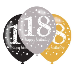Ballonnen 18 Jaar Sparkling Gold