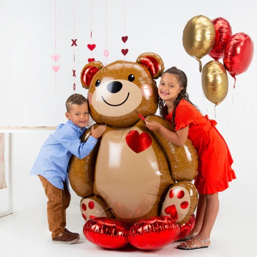 Folieballon Airloonz Teddy 121cm 3 Folieballon Airloonz Teddy 121cm