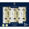 6 St. Christmas Crackers Mini Goud/wit 8 Inch XALTS2301