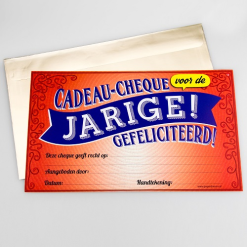 Cadeau Cheque – Jarige