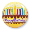 Bubbles Ballon Kaarsjes Happy Birthday 56cm -Jan Monnikendam Verkoop wconn 408675
